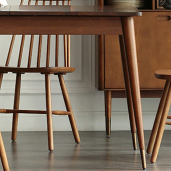 Luxury Pine Wood Table for Restaurant Rectangle Dining Table with 4 Legs Clearhalo 'Dining Tables & Seating' 'Dining Tables' 'dining_table' 'furn' 'furn_dining_table' 'Furniture' 'furniture_dining_table' 'Kitchen & Dining Furniture' 'kitchen' 'kitchen_dining_table' 4770013