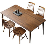 Luxury Pine Wood Table for Restaurant Rectangle Dining Table with 4 Legs Clearhalo 'Dining Tables & Seating' 'Dining Tables' 'dining_table' 'furn' 'furn_dining_table' 'Furniture' 'furniture_dining_table' 'Kitchen & Dining Furniture' 'kitchen' 'kitchen_dining_table' 4770014
