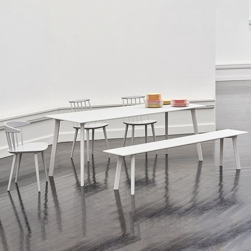 Modern Solid Wood Dinette Table Rectangle Home Desk 4 Legs Dining Table White Without Chairs Clearhalo 'Dining Tables & Seating' 'Dining Tables' 'dining_table' 'furn' 'furn_dining_table' 'Furniture' 'furniture_dining_table' 'Kitchen & Dining Furniture' 'kitchen' 'kitchen_dining_table' 4770023