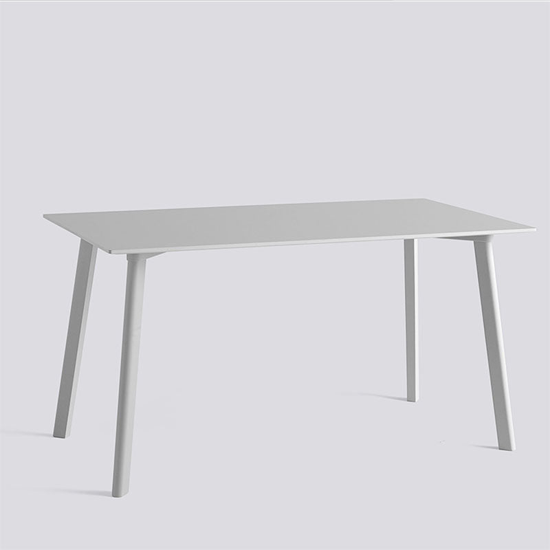 Modern Solid Wood Dinette Table Rectangle Home Desk 4 Legs Dining Table Grey Without Chairs Clearhalo 'Dining Tables & Seating' 'Dining Tables' 'dining_table' 'furn' 'furn_dining_table' 'Furniture' 'furniture_dining_table' 'Kitchen & Dining Furniture' 'kitchen' 'kitchen_dining_table' 4770031