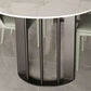 Sintered Stone Top Table with Double Pedestal Modern White Table for Restaurant Clearhalo 'Dining Tables & Seating' 'Dining Tables' 'dining_table' 'furn' 'furn_dining_table' 'Furniture' 'furniture_dining_table' 'Kitchen & Dining Furniture' 'kitchen' 'kitchen_dining_table' 4770044