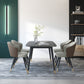 Modern Stone Rectangle Dining Table Home Kitchen Dinner Black Frame Dining Table Black 55.1"L x 31.5"W x 29.5"H Without Chairs Clearhalo 'Dining Tables & Seating' 'Dining Tables' 'dining_table' 'furn' 'furn_dining_table' 'Furniture' 'furniture_dining_table' 'Kitchen & Dining Furniture' 'kitchen' 'kitchen_dining_table' 4770077