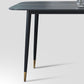 Modern Stone Rectangle Dining Table Home Kitchen Dinner Black Frame Dining Table Clearhalo 'Dining Tables & Seating' 'Dining Tables' 'dining_table' 'furn' 'furn_dining_table' 'Furniture' 'furniture_dining_table' 'Kitchen & Dining Furniture' 'kitchen' 'kitchen_dining_table' 4770084