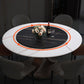 Modern Round Pedestal Dining Table Sintered Stone Home Convertible Dining Table Clearhalo 'Dining Tables & Seating' 'Dining Tables' 'dining_table' 'furn' 'furn_dining_table' 'Furniture' 'furniture_dining_table' 'Kitchen & Dining Furniture' 'kitchen' 'kitchen_dining_table' 4770118