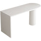Irregular Shape Solid Wood Table for Restaurant Modern Island Table with Double Pedestal White Without Chairs Clearhalo 'Dining Tables & Seating' 'Dining Tables' 'dining_table' 'furn' 'furn_dining_table' 'Furniture' 'furniture_dining_table' 'Kitchen & Dining Furniture' 'kitchen' 'kitchen_dining_table' 4770133