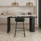 Irregular Shape Solid Wood Table for Restaurant Modern Island Table with Double Pedestal Clearhalo 'Dining Tables & Seating' 'Dining Tables' 'dining_table' 'furn' 'furn_dining_table' 'Furniture' 'furniture_dining_table' 'Kitchen & Dining Furniture' 'kitchen' 'kitchen_dining_table' 4770135