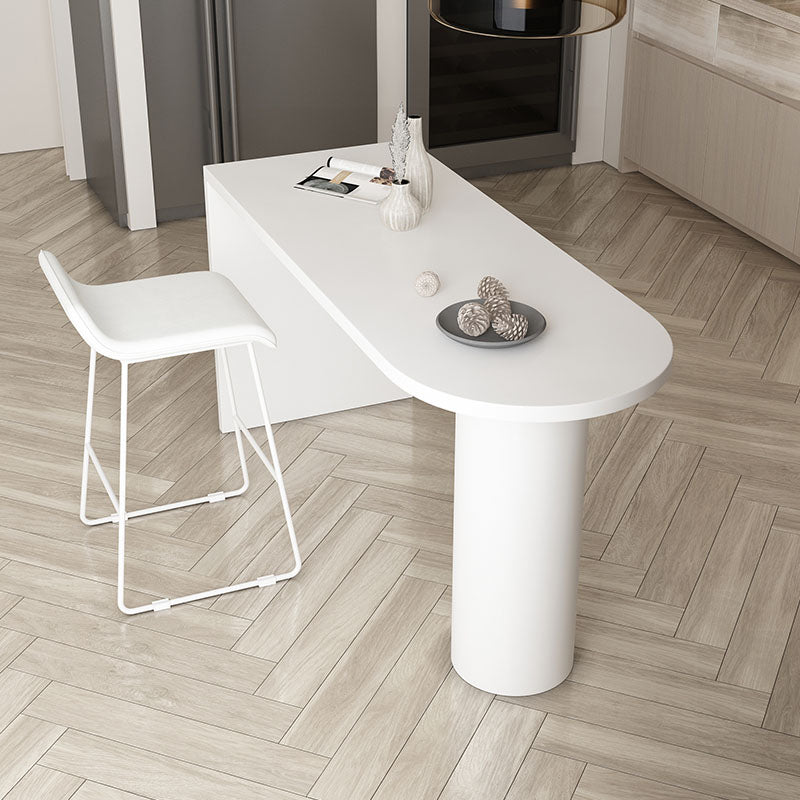Irregular Shape Solid Wood Table for Restaurant Modern Island Table with Double Pedestal Clearhalo 'Dining Tables & Seating' 'Dining Tables' 'dining_table' 'furn' 'furn_dining_table' 'Furniture' 'furniture_dining_table' 'Kitchen & Dining Furniture' 'kitchen' 'kitchen_dining_table' 4770136