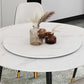 Traditional Luxury Dining Table Stone and Metal Round Tripod Base Dining Table Clearhalo 'Dining Tables & Seating' 'Dining Tables' 'dining_table' 'furn' 'furn_dining_table' 'Furniture' 'furniture_dining_table' 'Kitchen & Dining Furniture' 'kitchen' 'kitchen_dining_table' 4770163