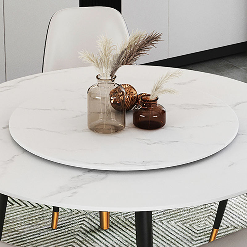 Traditional Luxury Dining Table Stone and Metal Round Tripod Base Dining Table Clearhalo 'Dining Tables & Seating' 'Dining Tables' 'dining_table' 'furn' 'furn_dining_table' 'Furniture' 'furniture_dining_table' 'Kitchen & Dining Furniture' 'kitchen' 'kitchen_dining_table' 4770163