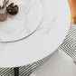 Traditional Luxury Dining Table Stone and Metal Round Tripod Base Dining Table Clearhalo 'Dining Tables & Seating' 'Dining Tables' 'dining_table' 'furn' 'furn_dining_table' 'Furniture' 'furniture_dining_table' 'Kitchen & Dining Furniture' 'kitchen' 'kitchen_dining_table' 4770164