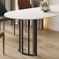 Irregular Shape White Table for Restaurant Sintered Stone Table with Double Pedestal Clearhalo 'Dining Tables & Seating' 'Dining Tables' 'dining_table' 'furn' 'furn_dining_table' 'Furniture' 'furniture_dining_table' 'Kitchen & Dining Furniture' 'kitchen' 'kitchen_dining_table' 4770182