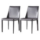 Contemporary Leather Indoor-Outdoor Side Chair Parsons Armless Dining Chair Grey 2 Piece Set Clearhalo 'Dining Chairs' 'Dining Tables & Seating' 'dining_chair' 'furn' 'furn_dining_chair' 'Furniture' 'furniture_dining_chair' 'Kitchen & Dining Furniture' 4770222