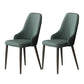 Contemporary Modern Metal Indoor-Outdoor Side Chair Solid Back Chair Green Set of 2 Clearhalo 'Dining Chairs' 'Dining Tables & Seating' 'dining_chair' 'Furniture' 'furniture_dining_chair' 'Kitchen & Dining Furniture' 4770249
