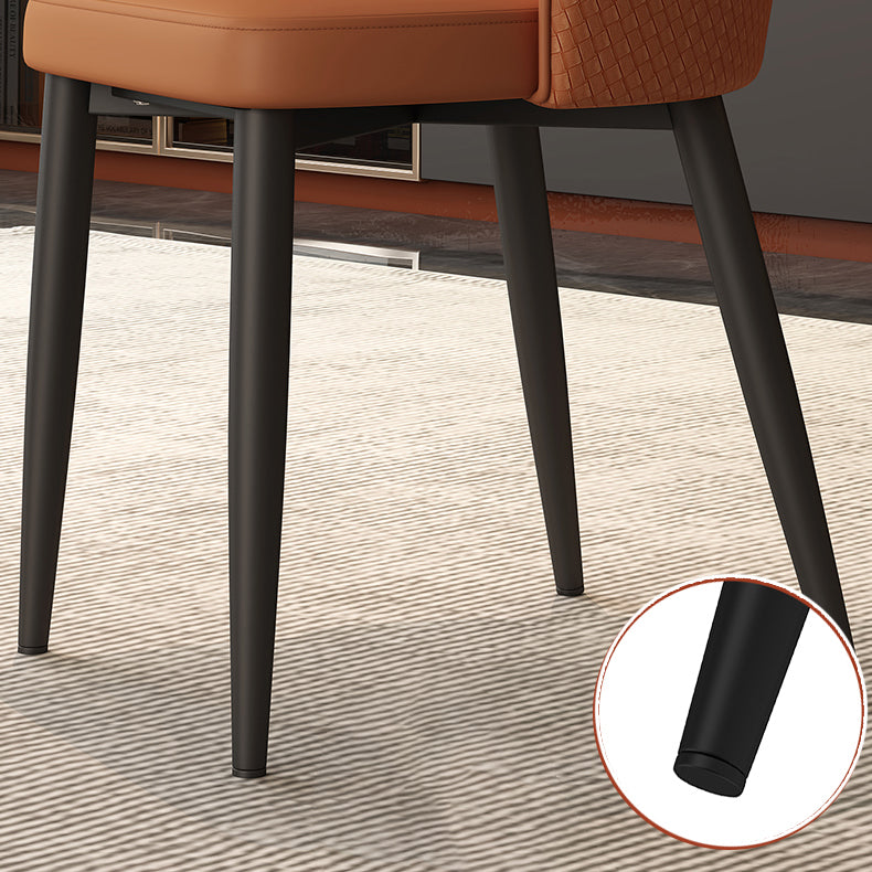 Contemporary Modern Metal Indoor-Outdoor Side Chair Solid Back Chair Clearhalo 'Dining Chairs' 'Dining Tables & Seating' 'dining_chair' 'Furniture' 'furniture_dining_chair' 'Kitchen & Dining Furniture' 4770254