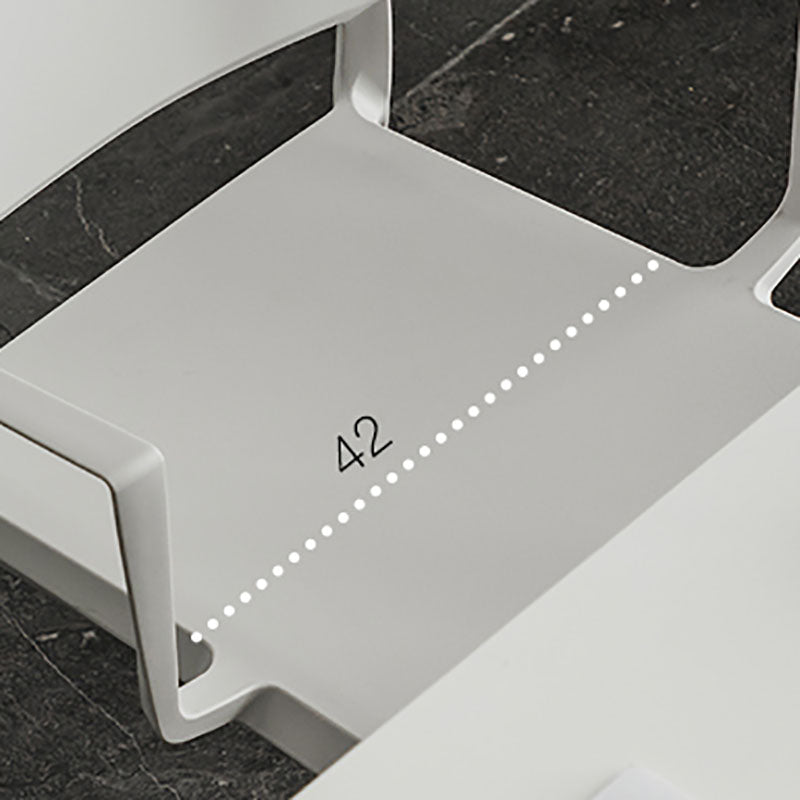 Scandinavian Plastic Dining Arm Side Chairs Solid Back Chair Clearhalo 'Dining Chairs' 'Dining Tables & Seating' 'dining_chair' 'furn' 'furn_dining_chair' 'Furniture' 'furniture_dining_chair' 'Kitchen & Dining Furniture' 4770302