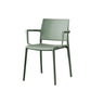 Scandinavian Plastic Dining Arm Side Chairs Solid Back Chair Light Green 1 Piece Clearhalo 'Dining Chairs' 'Dining Tables & Seating' 'dining_chair' 'furn' 'furn_dining_chair' 'Furniture' 'furniture_dining_chair' 'Kitchen & Dining Furniture' 4770317