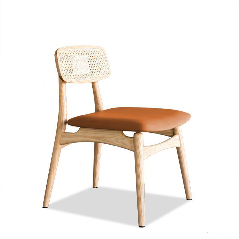 Scandinavian Armless Solid Back Chair Wood Dining Side Chair Wood 1 Piece Clearhalo 'Dining Chairs' 'Dining Tables & Seating' 'dining_chair' 'furn' 'furn_dining_chair' 'Furniture' 'furniture_dining_chair' 'Kitchen & Dining Furniture' 4770322