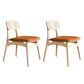 Scandinavian Armless Solid Back Chair Wood Dining Side Chair Wood 2 Piece Set Clearhalo 'Dining Chairs' 'Dining Tables & Seating' 'dining_chair' 'furn' 'furn_dining_chair' 'Furniture' 'furniture_dining_chair' 'Kitchen & Dining Furniture' 4770323