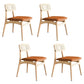Scandinavian Armless Solid Back Chair Wood Dining Side Chair Wood 4 Piece Set Clearhalo 'Dining Chairs' 'Dining Tables & Seating' 'dining_chair' 'furn' 'furn_dining_chair' 'Furniture' 'furniture_dining_chair' 'Kitchen & Dining Furniture' 4770325