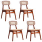 Scandinavian Armless Solid Back Chair Wood Dining Side Chair Walnut Multi Color 4 Piece Set Clearhalo 'Dining Chairs' 'Dining Tables & Seating' 'dining_chair' 'furn' 'furn_dining_chair' 'Furniture' 'furniture_dining_chair' 'Kitchen & Dining Furniture' 4770348