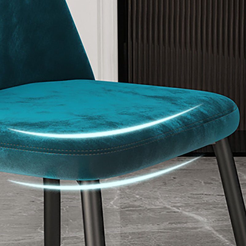 Scandinavian Style Upholstered Dining Chairs Solid Back Chair for Home Clearhalo 'Dining Chairs' 'Dining Tables & Seating' 'dining_chair' 'furn' 'furn_dining_chair' 'Furniture' 'furniture_dining_chair' 'Kitchen & Dining Furniture' 4770384