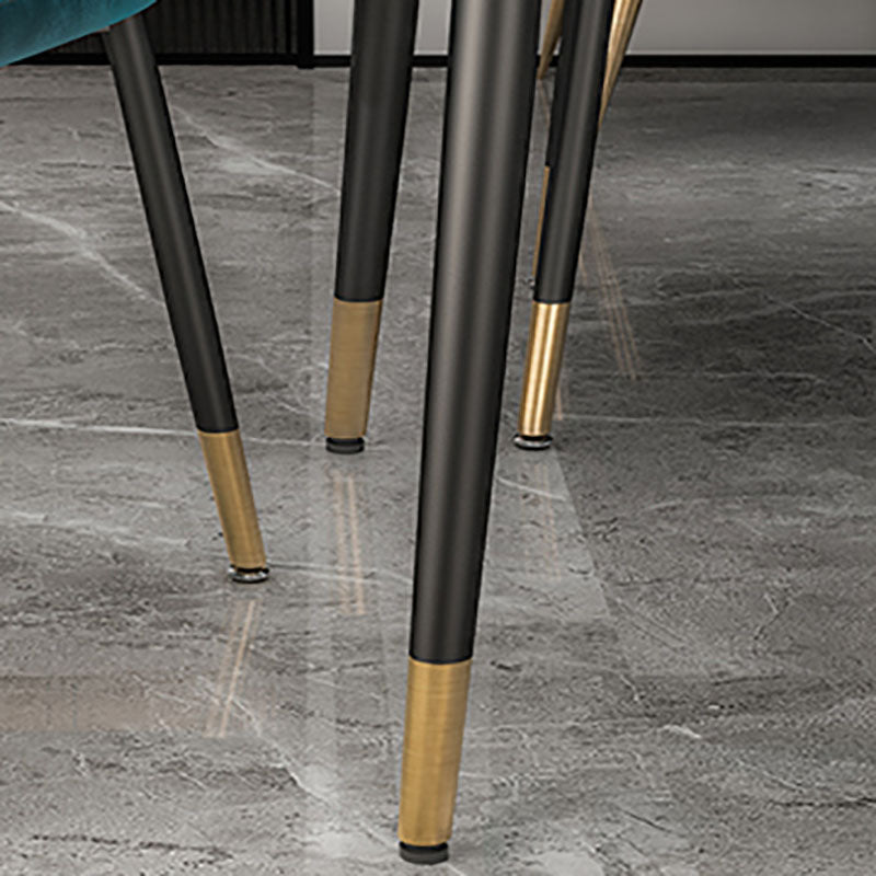 Scandinavian Style Upholstered Dining Chairs Solid Back Chair for Home Clearhalo 'Dining Chairs' 'Dining Tables & Seating' 'dining_chair' 'furn' 'furn_dining_chair' 'Furniture' 'furniture_dining_chair' 'Kitchen & Dining Furniture' 4770385