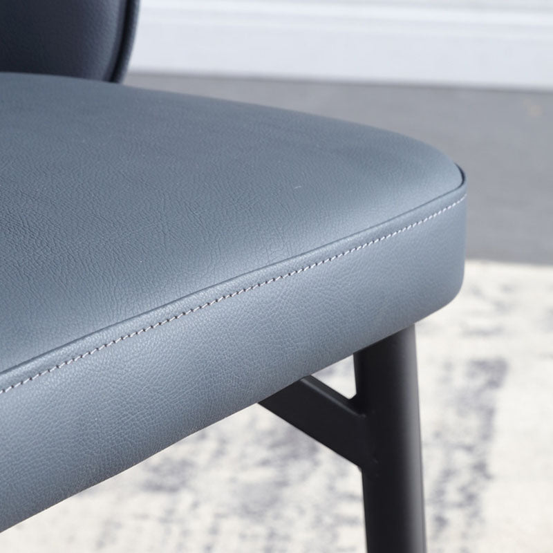 Contemporary Style Dining Chairs Kitchen Armless Chairs with Metal Legs Clearhalo 'Dining Chairs' 'Dining Tables & Seating' 'dining_chair' 'Furniture' 'furniture_dining_chair' 'Kitchen & Dining Furniture' 4770430