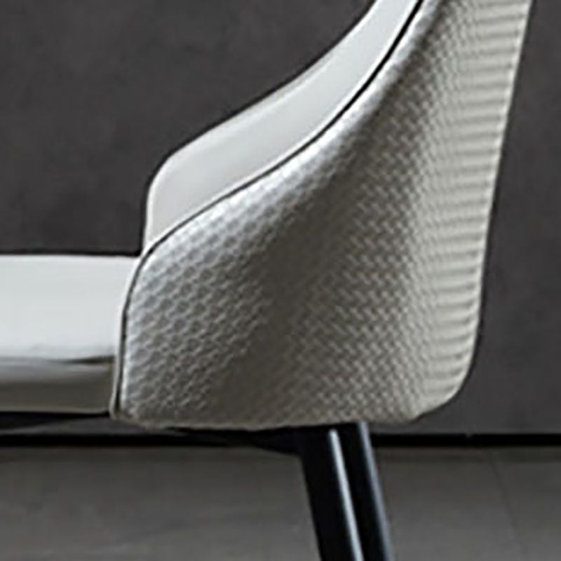 Contemporary Dining Chairs Kitchen Armless Chairs with Metal Legs Clearhalo 'Dining Chairs' 'Dining Tables & Seating' 'dining_chair' 'furn' 'furn_dining_chair' 'Furniture' 'furniture_dining_chair' 'Kitchen & Dining Furniture' 4770490