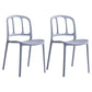 Scandinavian Armless Stacking Dining Chair Open Back Side Chair Gray Blue 2 Piece Set Clearhalo 'Dining Chairs' 'Dining Tables & Seating' 'dining_chair' 'furn' 'furn_dining_chair' 'Furniture' 'furniture_dining_chair' 'Kitchen & Dining Furniture' 4770506