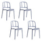 Scandinavian Armless Stacking Dining Chair Open Back Side Chair Gray Blue 4 Piece Set Clearhalo 'Dining Chairs' 'Dining Tables & Seating' 'dining_chair' 'furn' 'furn_dining_chair' 'Furniture' 'furniture_dining_chair' 'Kitchen & Dining Furniture' 4770508
