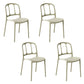 Scandinavian Armless Stacking Dining Chair Open Back Side Chair Light Green 4 Piece Set Clearhalo 'Dining Chairs' 'Dining Tables & Seating' 'dining_chair' 'furn' 'furn_dining_chair' 'Furniture' 'furniture_dining_chair' 'Kitchen & Dining Furniture' 4770521