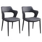 Industrial Style Faux Leather Side Chair Open Back Side Chair for Home Grey 2 Piece Set Clearhalo 'Dining Chairs' 'Dining Tables & Seating' 'dining_chair' 'furn' 'furn_dining_chair' 'Furniture' 'furniture_dining_chair' 'Kitchen & Dining Furniture' 4770524