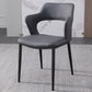 Industrial Style Faux Leather Side Chair Open Back Side Chair for Home Clearhalo 'Dining Chairs' 'Dining Tables & Seating' 'dining_chair' 'furn' 'furn_dining_chair' 'Furniture' 'furniture_dining_chair' 'Kitchen & Dining Furniture' 4770530