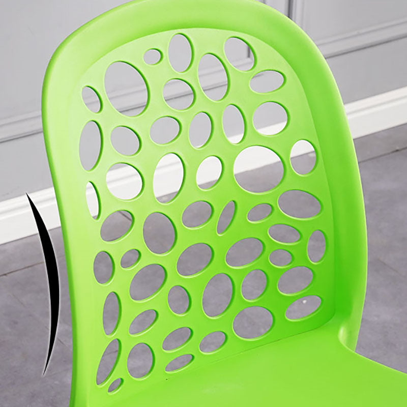 Contemporary Style Armless Plastic Side Chair Open Back Side Chair Clearhalo 'Dining Chairs' 'Dining Tables & Seating' 'dining_chair' 'furn' 'furn_dining_chair' 'Furniture' 'furniture_dining_chair' 'Kitchen & Dining Furniture' 4770548