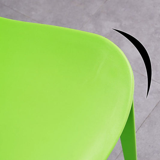 Contemporary Style Armless Plastic Side Chair Open Back Side Chair Clearhalo 'Dining Chairs' 'Dining Tables & Seating' 'dining_chair' 'furn' 'furn_dining_chair' 'Furniture' 'furniture_dining_chair' 'Kitchen & Dining Furniture' 4770550