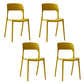 Nordic Style Open Back Dining Side Chair Plastic Dining Armless Chair for Home Ginger 4 Piece Set Clearhalo 'Dining Chairs' 'Dining Tables & Seating' 'dining_chair' 'furn' 'furn_dining_chair' 'Furniture' 'furniture_dining_chair' 'Kitchen & Dining Furniture' 4770586