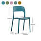 Nordic Style Open Back Dining Side Chair Plastic Dining Armless Chair for Home Clearhalo 'Dining Chairs' 'Dining Tables & Seating' 'dining_chair' 'furn' 'furn_dining_chair' 'Furniture' 'furniture_dining_chair' 'Kitchen & Dining Furniture' 4770595