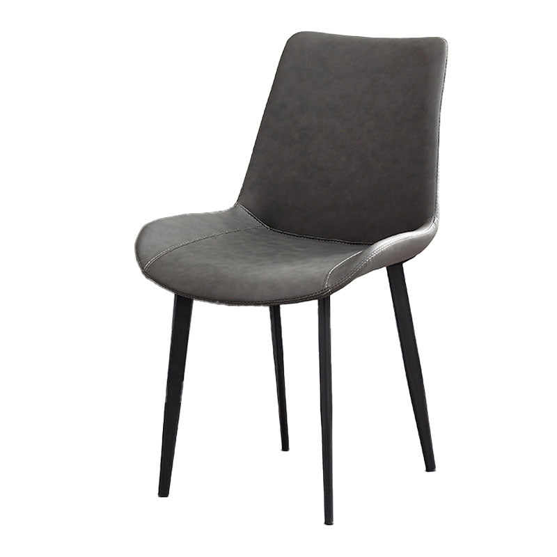 Contemporary Dining Chairs Kitchen Armless Side Chairs with Metal Legs Clearhalo 'Dining Chairs' 'Dining Tables & Seating' 'dining_chair' 'Furniture' 'furniture_dining_chair' 'Kitchen & Dining Furniture' 4770604