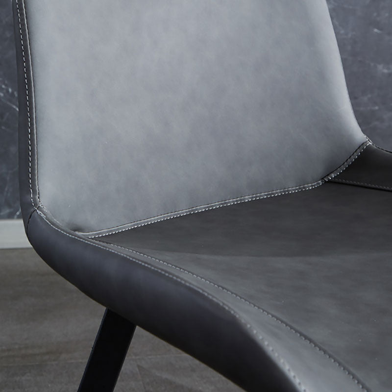 Contemporary Dining Chairs Kitchen Armless Side Chairs with Metal Legs Clearhalo 'Dining Chairs' 'Dining Tables & Seating' 'dining_chair' 'Furniture' 'furniture_dining_chair' 'Kitchen & Dining Furniture' 4770606