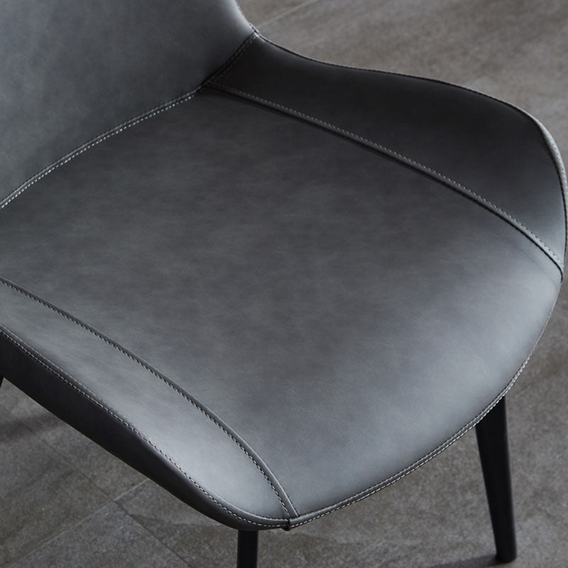 Contemporary Dining Chairs Kitchen Armless Side Chairs with Metal Legs Clearhalo 'Dining Chairs' 'Dining Tables & Seating' 'dining_chair' 'Furniture' 'furniture_dining_chair' 'Kitchen & Dining Furniture' 4770607