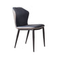 Industrial Style Wingback Armless Dining Chair PU Leather Dining Chairs Clearhalo 'Dining Chairs' 'Dining Tables & Seating' 'dining_chair' 'furn' 'furn_dining_chair' 'Furniture' 'furniture_dining_chair' 'Kitchen & Dining Furniture' 4770624