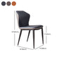 Industrial Style Wingback Armless Dining Chair PU Leather Dining Chairs Clearhalo 'Dining Chairs' 'Dining Tables & Seating' 'dining_chair' 'furn' 'furn_dining_chair' 'Furniture' 'furniture_dining_chair' 'Kitchen & Dining Furniture' 4770639