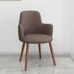 Minimalist Design Fabric Dining Chair for Home Solid Back Arm Side Chair Light Coffee 1 Piece Clearhalo 'Dining Chairs' 'Dining Tables & Seating' 'dining_chair' 'furn' 'furn_dining_chair' 'Furniture' 'furniture_dining_chair' 'Kitchen & Dining Furniture' 4770646