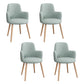 Minimalist Design Fabric Dining Chair for Home Solid Back Arm Side Chair Light Blue 4 Piece Set Clearhalo 'Dining Chairs' 'Dining Tables & Seating' 'dining_chair' 'furn' 'furn_dining_chair' 'Furniture' 'furniture_dining_chair' 'Kitchen & Dining Furniture' 4770657