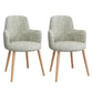 Minimalist Design Fabric Dining Chair for Home Solid Back Arm Side Chair Beige 2 Piece Set Clearhalo 'Dining Chairs' 'Dining Tables & Seating' 'dining_chair' 'furn' 'furn_dining_chair' 'Furniture' 'furniture_dining_chair' 'Kitchen & Dining Furniture' 4770665