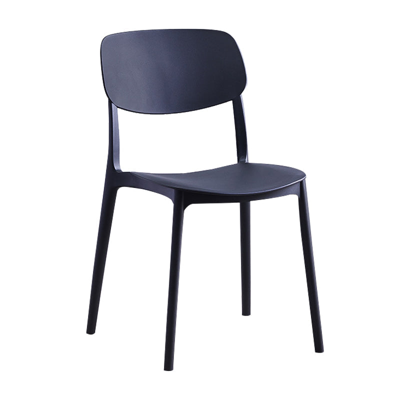 Plastic Scandinavian Dining Kitchen Room Chair Open Back Side Chair Clearhalo 'Dining Chairs' 'Dining Tables & Seating' 'dining_chair' 'furn' 'furn_dining_chair' 'Furniture' 'furniture_dining_chair' 'Kitchen & Dining Furniture' 4770677