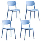 Plastic Scandinavian Dining Kitchen Room Chair Open Back Side Chair Peacock Blue 4 Piece Set Clearhalo 'Dining Chairs' 'Dining Tables & Seating' 'dining_chair' 'furn' 'furn_dining_chair' 'Furniture' 'furniture_dining_chair' 'Kitchen & Dining Furniture' 4770680