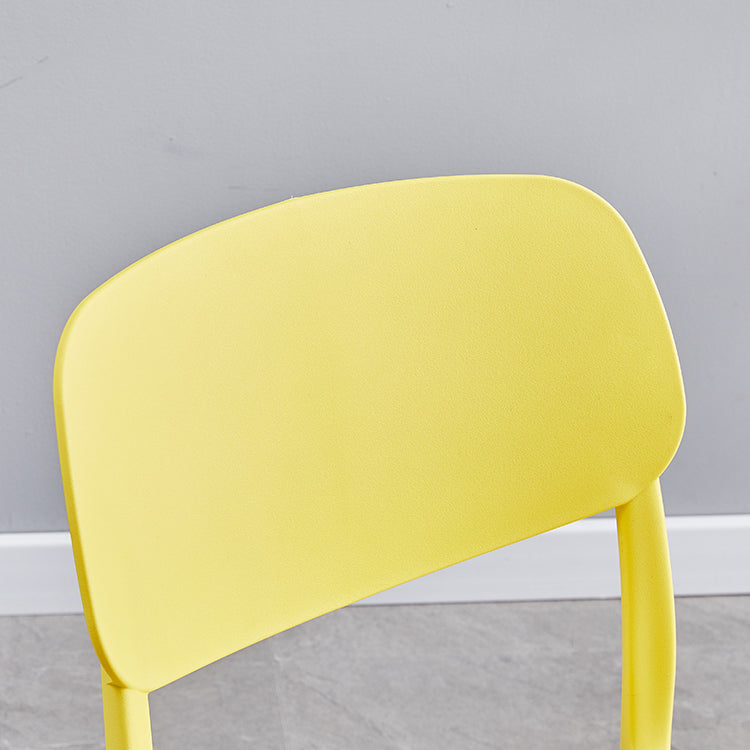 Plastic Scandinavian Dining Kitchen Room Chair Open Back Side Chair Clearhalo 'Dining Chairs' 'Dining Tables & Seating' 'dining_chair' 'furn' 'furn_dining_chair' 'Furniture' 'furniture_dining_chair' 'Kitchen & Dining Furniture' 4770681