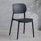 Contemporary Stackable Chair Plastic Open Back Kitchen Armless Chair Black 1 Piece Clearhalo 'Dining Chairs' 'Dining Tables & Seating' 'dining_chair' 'furn' 'furn_dining_chair' 'Furniture' 'furniture_dining_chair' 'Kitchen & Dining Furniture' 4770691