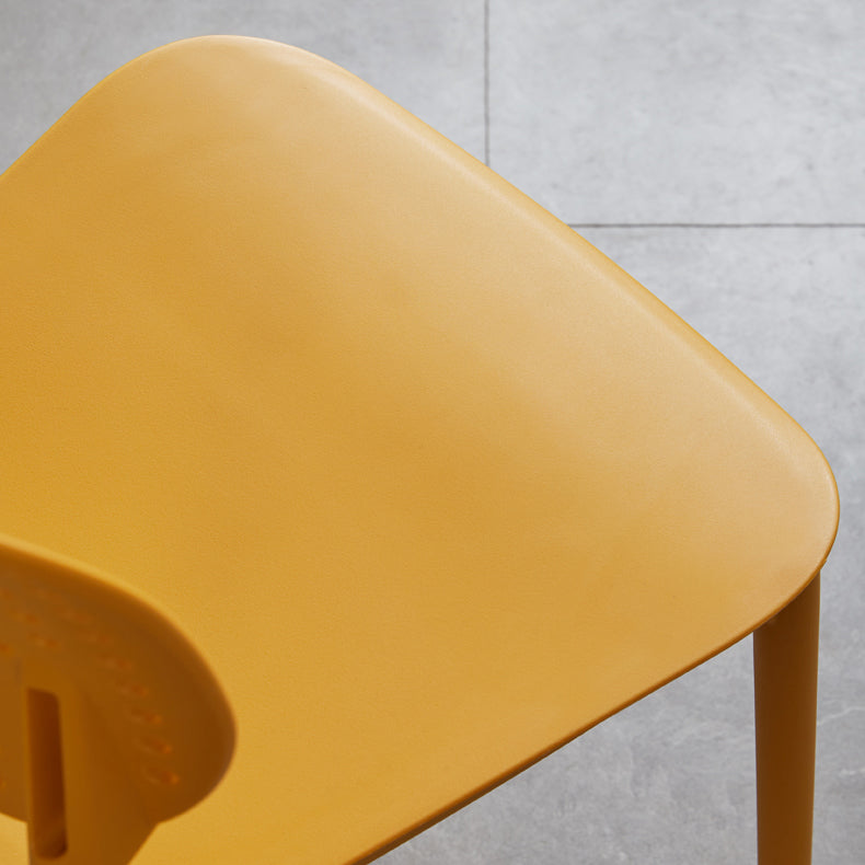 Contemporary Stackable Chair Plastic Open Back Kitchen Armless Chair Clearhalo 'Dining Chairs' 'Dining Tables & Seating' 'dining_chair' 'furn' 'furn_dining_chair' 'Furniture' 'furniture_dining_chair' 'Kitchen & Dining Furniture' 4770703